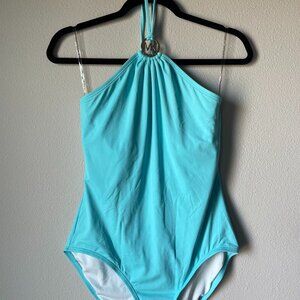 Michael Kors One Piece Teal Swimsuit - Size 12